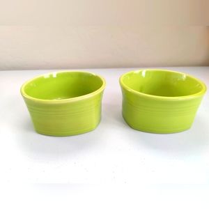 Fiesta - Set of Two Square Soup/Cereal Bowls - Lemongrass